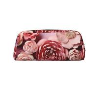 NTVOWPZO Grande trousse à crayons avec fleurs sur lumière pour le bureau, petite pochette à fermeture éclair pour crayons, Or, One Size, Trousse à crayons