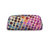 NTVOWPZO Grande trousse à crayons avec motif à pois pour bureau, petite pochette à fermeture éclair pour crayons, Or, One Size, Trousse à crayons