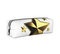 NTVOWPZO Grande trousse à crayons avec motif chevaux amoureux - Pour le bureau - Petite pochette à fermeture éclair pour crayons, Étoile dorée, One Size, Trousse à crayons