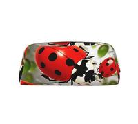 NTVOWPZO Grande trousse à crayons avec motif coccinelle pour le bureau, petite pochette à fermeture éclair pour crayons, Or, One Size, Trousse à crayons