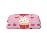 NTVOWPZO Grande trousse à crayons avec motif cupcake mignon pour le bureau, petite pochette à fermeture éclair pour crayons, Or, One Size, Trousse à crayons