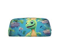 NTVOWPZO Grande trousse à crayons avec motif dinosaure mignon pour le bureau, petite pochette à fermeture éclair pour crayons, Or, One Size, Trousse à crayons