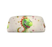 NTVOWPZO Grande trousse à crayons avec motif dinosaure mignon pour le bureau, petite pochette à fermeture éclair pour crayons, Argent, One Size, Trousse à crayons