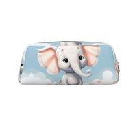 NTVOWPZO Grande trousse à crayons avec motif éléphant mignon pour le bureau, petite pochette à fermeture éclair pour crayons, Or, One Size, Trousse à crayons