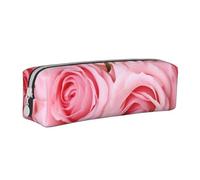 NTVOWPZO Grande trousse à crayons avec motif fleurs de pensée pour le bureau, petite pochette à fermeture éclair pour crayons, Roses fraîches, Taille unique, Trousse à crayons