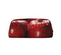 NTVOWPZO Grande trousse à crayons avec motif fruits rouges pour le bureau, petite pochette à fermeture éclair pour crayons, Or, One Size, Trousse à crayons