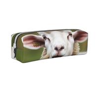 NTVOWPZO Grande trousse à crayons avec motif mouton mignon pour le bureau, petite pochette à fermeture éclair pour crayons, Langue de mouton coquine amusante, Taille unique, Trousse à crayons