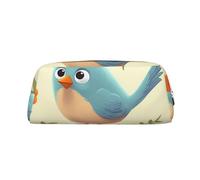 NTVOWPZO Grande trousse à crayons avec motif oiseau mignon pour le bureau, petite pochette à fermeture éclair pour crayons, Or, One Size, Trousse à crayons