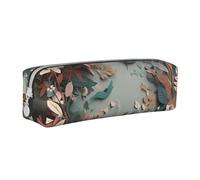 NTVOWPZO Grande trousse à crayons avec motif papillon bleu pastoral pour bureau, petite pochette à fermeture éclair pour crayons, Guirlande découpée en papier, One Size, Trousse à crayons