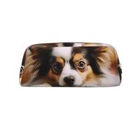 NTVOWPZO Grande trousse à crayons avec motif papillon couché sur le ventre, petite pochette à fermeture éclair pour le bureau, Argent, One Size, Trousse à crayons
