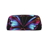 NTVOWPZO Grande trousse à crayons avec motif papillon dansant pour le bureau, petite pochette à fermeture éclair pour crayons, Or, One Size, Trousse à crayons