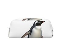 NTVOWPZO Grande trousse à crayons avec motif pingouin pour bureau, petite pochette à fermeture éclair pour crayons, Or, One Size, Trousse à crayons