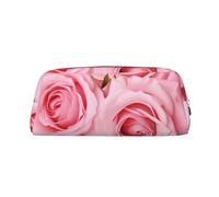 NTVOWPZO Grande trousse à crayons avec motif roses fraîches pour le bureau, petite pochette à fermeture éclair pour crayons