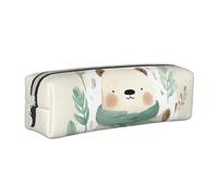 NTVOWPZO Grande trousse à crayons avec motif « The Bear Is Waving » - Petite trousse à crayons avec fermeture éclair pour le bureau