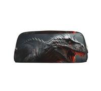 NTVOWPZO Grande trousse à crayons de grande capacité avec dragons volants rouges pour le bureau, petite pochette à fermeture éclair pour crayons, Or, One Size, Trousse à crayons