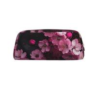 NTVOWPZO Grande trousse à crayons de grande capacité avec motif de branche de fleur pour le bureau, petite pochette à fermeture éclair pour crayons