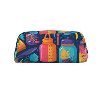 NTVOWPZO Grande trousse à crayons de grande capacité pour outils de coiffure, trousse à crayons pour bureau, petite pochette à fermeture éclair pour crayons, Or, One Size, Trousse à crayons