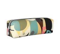 NTVOWPZO Grande trousse à crayons de grande capacité, trousse à crayons splendide feux d'artifice pour bureau, petite pochette à fermeture éclair pour crayons, Chat art moderne du milieu du siècle,