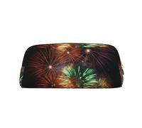 NTVOWPZO Grande trousse à crayons de grande capacité, trousse à crayons splendide feux d'artifice pour bureau, petite pochette à fermeture éclair pour crayons