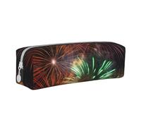 NTVOWPZO Grande trousse à crayons de grande capacité, trousse à crayons splendide feux d'artifice pour bureau, petite pochette à fermeture éclair pour crayons, Splendides feux d'artifice, Taille