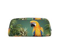 NTVOWPZO Grande trousse à crayons d'été avec motif perroquet, ananas, oiseau, pour bureau, petite pochette à fermeture éclair pour crayons
