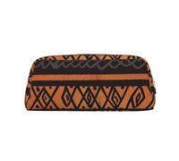NTVOWPZO Grande trousse à crayons en tissu africain tribal pour le bureau, petite pochette à fermeture éclair pour crayons, Or, One Size, Trousse à crayons