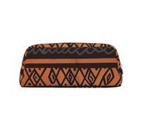 NTVOWPZO Grande trousse à crayons en tissu africain tribal pour le bureau, petite pochette à fermeture éclair pour crayons, Argent, One Size, Trousse à crayons