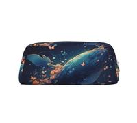 NTVOWPZO Grande trousse à crayons flottante en forme de baleine pour bureau, petite pochette à fermeture éclair pour crayons