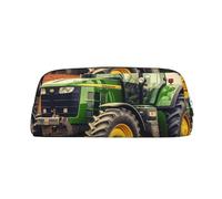 NTVOWPZO Grande trousse à crayons sur le thème du tracteur pour le bureau, petite pochette à fermeture éclair pour crayons