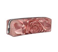 NTVOWPZO Grande trousse à crayons vintage pour disque vinyle pour bureau - Petite pochette à fermeture éclair pour crayons, Or rose, One Size, Trousse à crayons