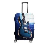 NTVOWPZO Housse de protection pour bagages de voyage en élasthanne lavable avec motif papillon bleu élastique résistant aux rayures pour bagages de 45,7 à 81,3 cm, Style-4, L