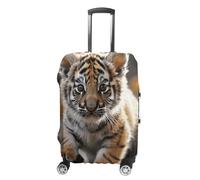 NTVOWPZO Housse de protection pour bagages de voyage en élasthanne lavable avec motif tigre mignon élastique résistant aux rayures pour bagages de 45,7 à 81,3 cm, Couleur-5, M