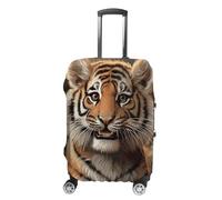 NTVOWPZO Housse de protection pour bagages de voyage en élasthanne lavable avec motif tigre mignon élastique résistant aux rayures pour bagages de 45,7 à 81,3 cm, Couleur-2, XL