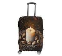 NTVOWPZO Housse de protection pour bagages de voyage en élasthanne, lavable, bougies et œufs, housse de protection élastique résistante aux rayures, convient aux bagages de 45,7 à 81,3 cm, Couleur-5,