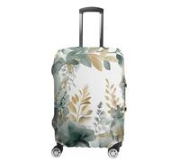 NTVOWPZO Housse de protection pour bagages de voyage en élasthanne, lavable, motif chat marchant à travers les buissons, housse de protection élastique résistante aux rayures, convient aux bagages de