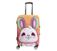 NTVOWPZO Housse de protection pour bagages de voyage en élasthanne, lavable, motif lapin joufflu, élastique, résistante aux rayures, housse de protection pour bagages de 45,7 à 81,3 cm, Couleur : 1, L