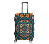 NTVOWPZO Housse de protection pour bagages de voyage en élasthanne, lavable, motif poisson jaune clair, élastique, résistant aux rayures, housse de protection pour bagages de 45,7 à 81,3 cm, Style