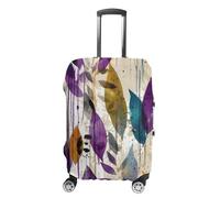NTVOWPZO Housse de protection pour bagages de voyage en élasthanne, lavable, motif squelette dans un peignoir, élastique, résistant aux rayures, housse de protection pour bagages de 45,7 à 81,3 cm,