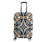 NTVOWPZO Housse de protection pour bagages de voyage en élasthanne lavable Motif symétrique élastique résistant aux rayures Convient aux bagages de 45,7 à 81,3 cm, couleur, M