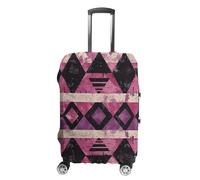 NTVOWPZO Housse de protection pour bagages de voyage en élasthanne lavable motif triangle foncé élastique résistant aux rayures pour bagages de 45,7 à 81,3 cm, Couleur-6, L
