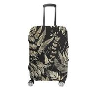 NTVOWPZO Housse de protection pour bagages de voyage en élasthanne lavable style fougère vintage élastique résistant aux rayures pour bagages de 45,7 à 81,3 cm, Couleur-4, M