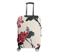 NTVOWPZO Housse de protection pour valise, housse de bagage de voyage, housse de protection moderne, motif fleur d'encre, housse de valise élastique lavable pour bagages de 48,3 à 81,3 cm, Style :, M