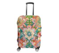 NTVOWPZO Housse de protection pour valise, housse de protection pour valise, motif floral mignon, housse de valise élastique lavable pour bagages de 48,3 à 81,3 cm, Style :, XL