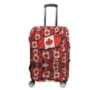 NTVOWPZO Housses de bagage pour valise, housse de protection pour valise, drapeau canadien, housse de valise élastique lavable pour bagages de 53,3 à 81,3 cm, Style :, S