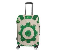 NTVOWPZO Housses de bagage pour valise, housse de protection pour valise, housse de protection avec engrenage vert, housse de valise élastique lavable pour bagages de 48,3 à 81,3 cm, Style :, S