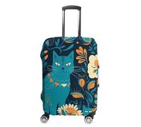 NTVOWPZO Housses de bagage pour valise, housse de protection pour valise, motif chat dans la nature, housse de valise élastique lavable pour bagages de 53,3 à 81,3 cm, Style :, XL