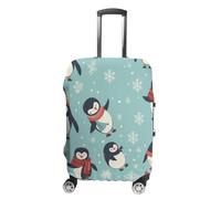 NTVOWPZO Housses de bagage pour valise, housse de protection pour valise, protection d'hiver, motif pingouins, housse élastique lavable pour bagages de 48,3 à 81,3 cm, Style :, XL