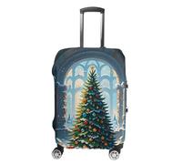 NTVOWPZO Housses de bagage pour valise, housse de protection pour valise, ruines d'hiver, housse de valise élastique lavable pour bagages de 48,3 à 81,3 cm, Style :, S