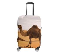 NTVOWPZO Housses de bagage pour valise, housse de protection pour valise, sable du désert, camel, housse de valise élastique, lavable, convient aux bagages de 48,3 à 81,3 cm, Style :, S