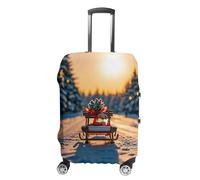 NTVOWPZO Housses de bagage pour valise, housse de protection pour valise, traîneau, décorée avec des rubans, housse de valise élastique lavable pour bagages de 48,3 à 81,3 cm, Style :, XL